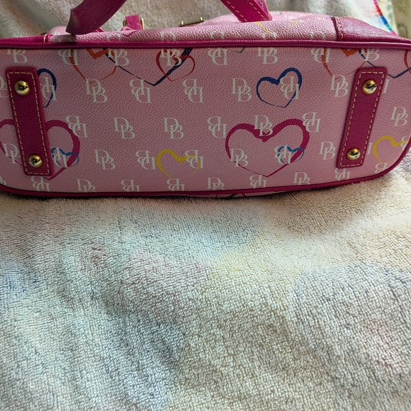 Dooney & Bourke Pink Heart Tote Bag - Picture 2 of 8